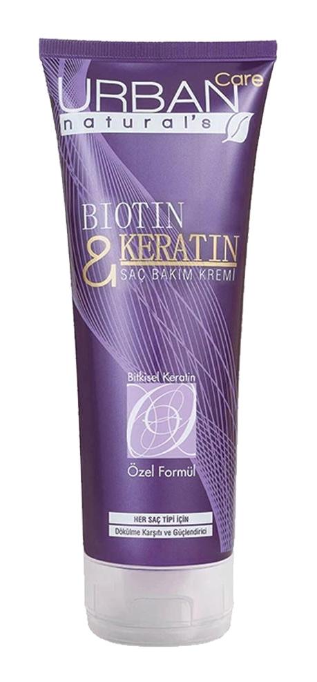 Urban Care Natural's Kafeinli Keratinli Tüm Saçlar İçin Kadın Saç Kremi 250 ml