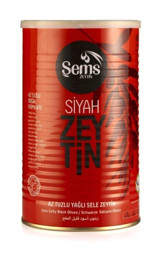 Şems Zeytin Az Tuzlu Sele Siyah Zeytin Teneke 900 gr