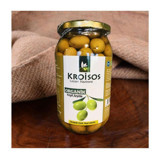 Kroisos Organik Tuzlu Salamura Çizik Yeşil Zeytin Kavanoz 600 gr