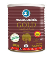 Marmarabirlik Gold Az Tuzlu Salamura Siyah Zeytin Teneke 400 gr