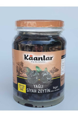 Kaanlar Yağlı Tuzlu Doğal Salamura Siyah Zeytin Pet Kavanoz 6x1 kg