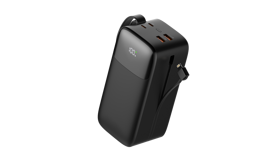 Sword SW-50PO3 50000 mAh Dijital Göstergeli USB Çoklu Bağlantılı Kablolu Powerbank Siyah