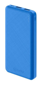 Celly PBE10000BL 10000 mAh USB Çoklu Bağlantılı Kablolu Powerbank Mavi