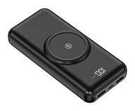 Sprange Sr-P4W 24000 mAh Hızlı Şarjlı Dijital Göstergeli USB Çoklu Bağlantılı Kablolu Powerbank Siyah