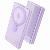 Hoco Q22 10000 mAh Hızlı Şarjlı Mıknatıslı Magsafe Kablosuz Powerbank Mor
