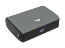 Bix Pb106 1000 mAh Hızlı Şarjlı Dijital Göstergeli Type C - USB Kablolu Powerbank Gri