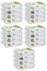 Pure Baby Wipes 50 Yaprak 20'li Paket Islak Mendil