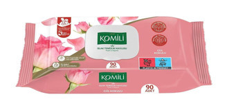 Komili Gül Kokulu 90 Yaprak Islak Mendil