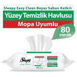 Sleepy Easy Clean Beyaz Sabun Katkılı 80 Yaprak Islak Mendil