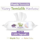 Turco Lavantalı 100 Yaprak 12'li Paket Islak Mendil