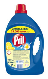 Pril Limon Kokulu El Bulaşık Deterjanı 2.5 lt