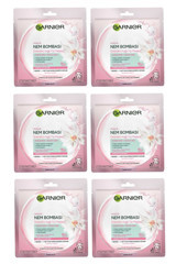Garnier Hassas Ve Kuru Ciltler İçin Nem Bombası Dinlendirici Nemlendirici Kağıt Yüz Maskesi 6x32 gr