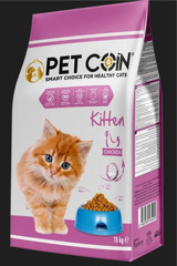 Petcoin Tavuklu Az Tahıllı Yavru Kedi Maması 15 kg