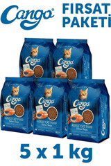 Cango Somonlu Tahıllı Yetişkin Kedi Maması 5x1 kg