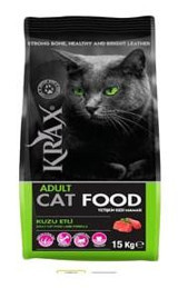 Krax Kuzu Etli Tahıllı Yetişkin Kedi Maması 15 kg