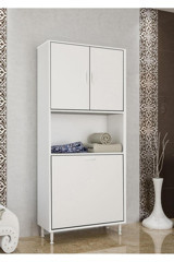 Modilayn Çok Amaçlı Dolap Kirli Çamaşır Dolabı Kirli Çamaşır Sepetli Banyo Dolabı Mutfak Dolabı