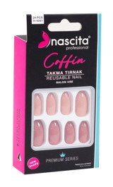 Nascita 147 French Mat 24'lü Küt Pembe Takma Tırnak