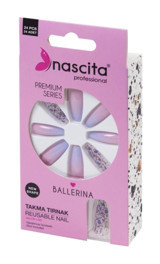 Nascita Ombre 24'lü Balerin Pembe Takma Tırnak