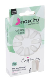 Nascita 143 French Mat 36'lı Balerin Beyaz Takma Tırnak