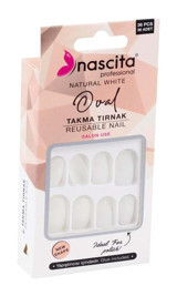 Nascita 141 French Mat 36'lı Oval Beyaz Takma Tırnak