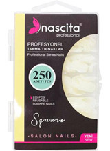 Nascita 173 Parlak 250'li Küt Beyaz Takma Tırnak