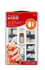Kiss 100ps14c Yapıştırıcılı 100'lü Beyaz Takma Tırnak