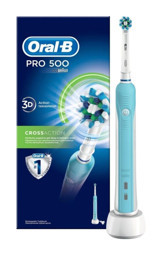 Oral-B Pro 500 Cross Action Şarjlı Diş Fırçası Mavi