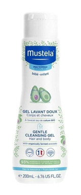 Mustela Gentle Göz Yakmayan Yenidoğan Hassas Ciltler İçin Bebek Şampuanı 200 ml