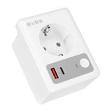 S-link SL-13 Tekli Soket Tekli USB Kablosuz Tekli Akım Korumalı Priz