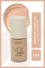 Farmasi Vfx Pro Camera Ready C06 Su Bazlı Likit Şişe Fondöten 30 ml
