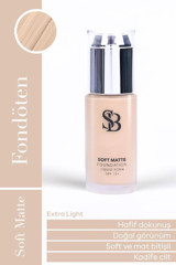 Selin Beauty Soft Matte Extra Light Su Bazlı Güneş Koruyuculu Likit Serum Fondöten 40 ml