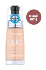 Deborah 24Ore Perfect Nude No:0 Fair Rose Su Bazlı Güneş Koruyuculu Likit Şişe Fondöten 30 ml
