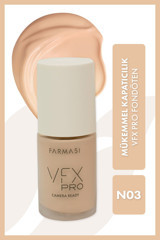 Farmasi Vfx Pro Camera Ready N03 Su Bazlı Likit Şişe Fondöten 30 ml
