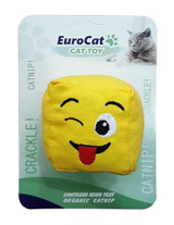 Eurocat Dil Çıkaran Smiley Küp Hareketli Peluş Isırma Yavru-Yetişkin Peluş Kedi Oyuncağı