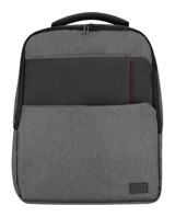 Addison 300130 Gözlü Su Geçirmez Polyester 15.6 inç Sırt Laptop Çantası Gri-Siyah