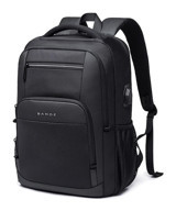 Bange BG-1921 Şarjlı Gözlü Su Geçirmez Polyester 15.6 inç Sırt Laptop Çantası Siyah