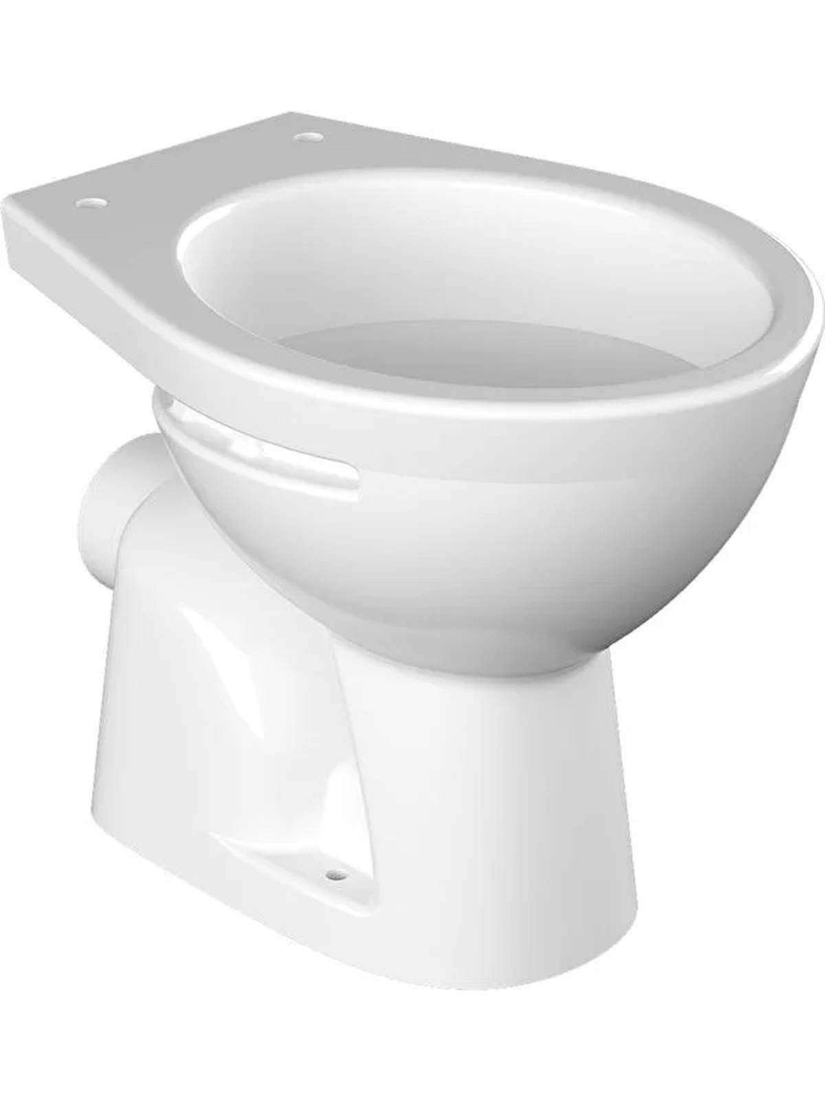 Turavit 47 cm Seramik Kanallı Arkadan Çıkışlı Ayaklı Klozet Beyaz