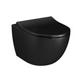 Vitra Sento 7748B070-0559 40 cm Seramik Kanalsız Arkadan Çıkışlı Asma Klozet Siyah