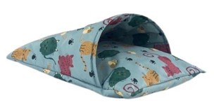 Pet Comfort Cave Lotus 45 x 60 cm Üstü Kapalı Kedi Yatağı Mavi