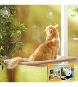 Petzoom Vantuzlu 53 x 30 cm Sepet Kedi Yatağı Çok Renkli