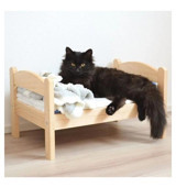 Dekomar Ayaklı 50 x 30 cm Sepet Kedi Yatağı Bej