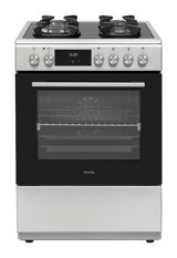 Vestel SF 94212 70 lt A Enerji Sınıfı Dijital Doğalgaz Ocaklı Tam Boy Solo Fırın Beyaz-Siyah