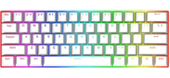 Redragon K630W Türkçe Q RGB Kablolu Beyaz Mekanik Klavye