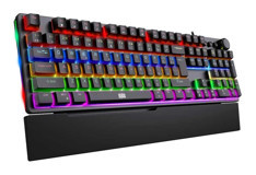 Dragos Natus Rainbow Makro Türkçe RGB Red Switch Kablolu Siyah Mekanik Klavye