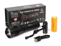 Watton WT-600 Basmalı 3000 Lümen Uzun Menzilli LED Pilli-Şarjlı El Feneri