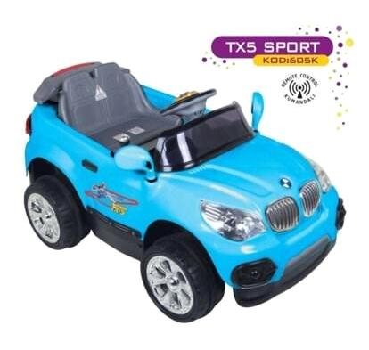 Aliş Toys Tx-5 Sport 605K 12 V Üstü Açık İki Kişilik Akülü Araba Mavi