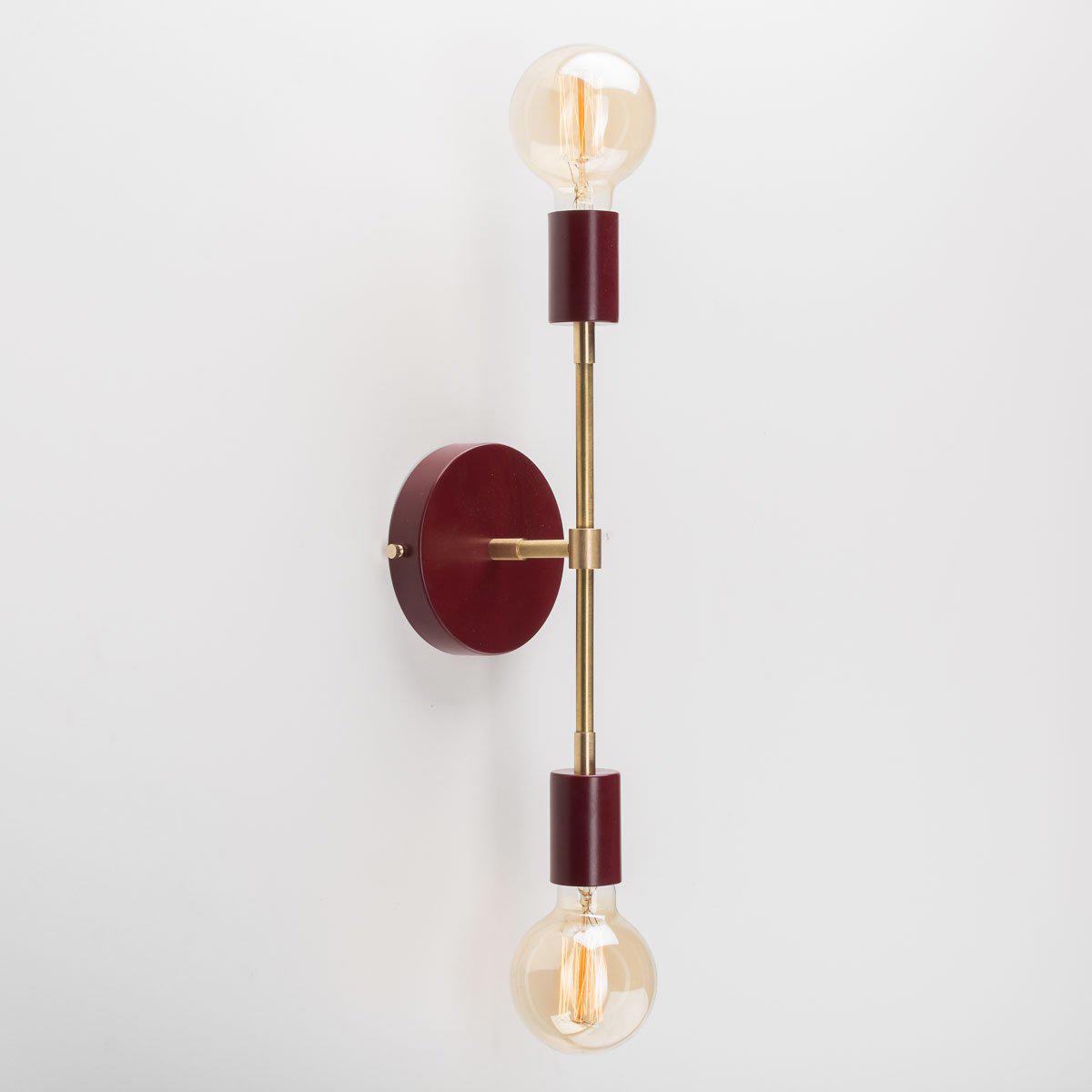 Riolight Retro Vintage Rustik 2'li Metal Aplik Bordo