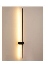 Rika Lighting Düğmeli Günışığı Tekli Led Aplik Siyah