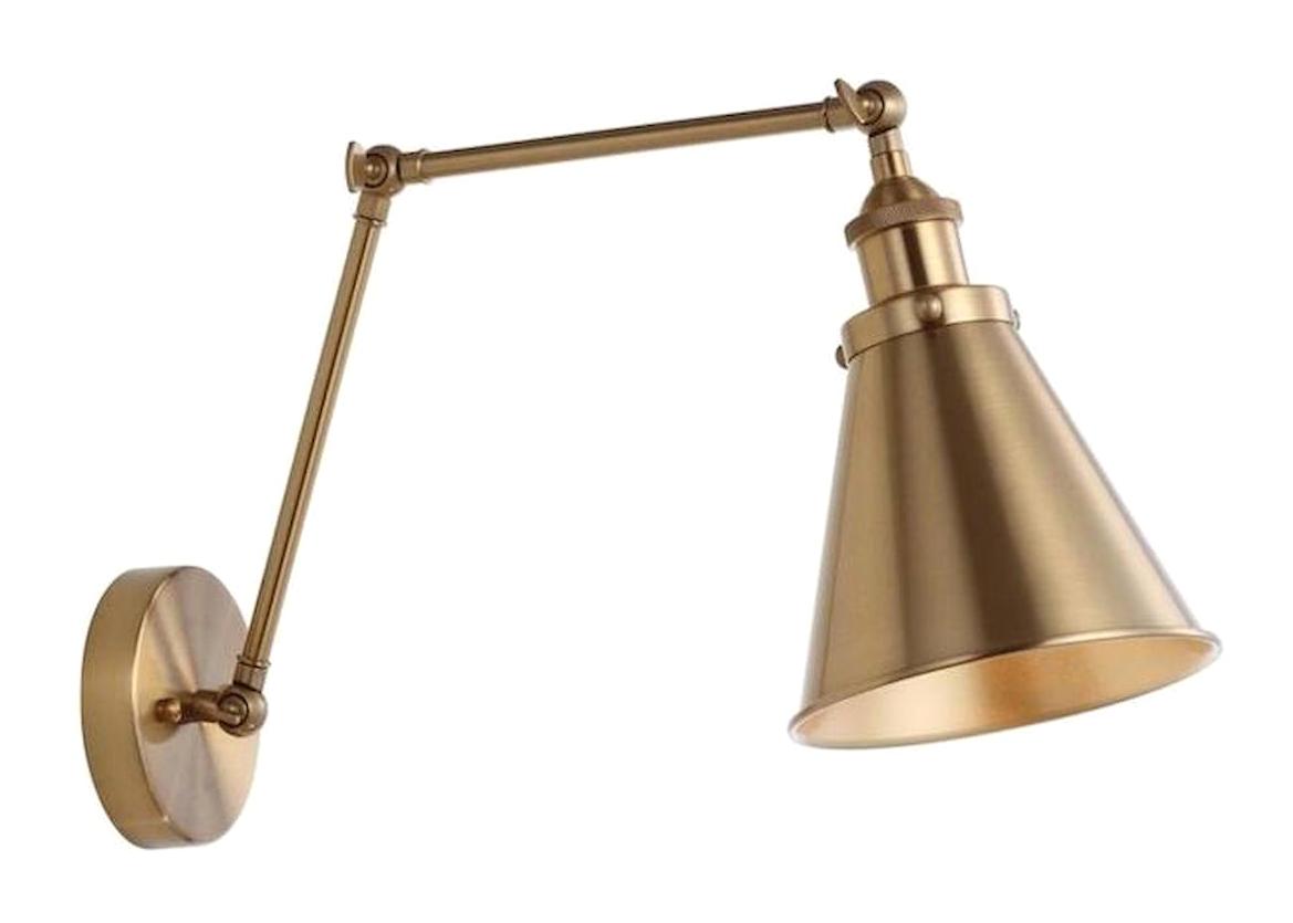 Rsylight Retro Rustik Tekli Metal Aplik Gold