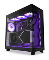 Nzxt CC-H61fb-R1 RGB Sıvı Soğutmalı 3 Fanlı Siyah Dikey Kullanım ATX Oyuncu Bilgisayar Kasası